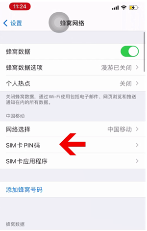 沁源苹果14维修网分享如何给iPhone14的SIM卡设置密码 