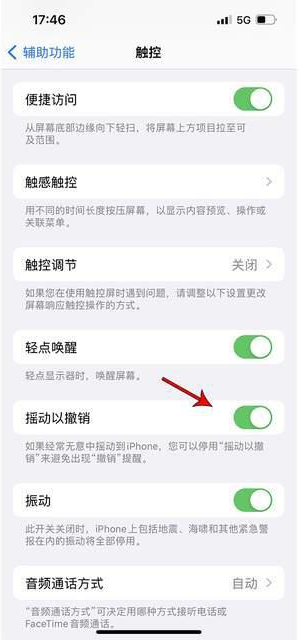 沁源苹果手机维修分享iPhone手机如何设置摇一摇删除文字 